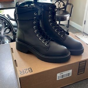 Steve Madden Tornado lace-up/zipper combat boots